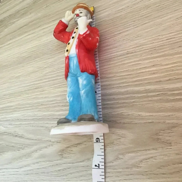 Clown en porcelaine vintage Emmett Kelly Jr fatigué Willie auto-stoppeur 6" rare - Picture 8 of 8